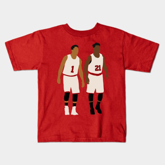 Jimmy buckets and Drose Kids T-Shirt by VectoredApparel